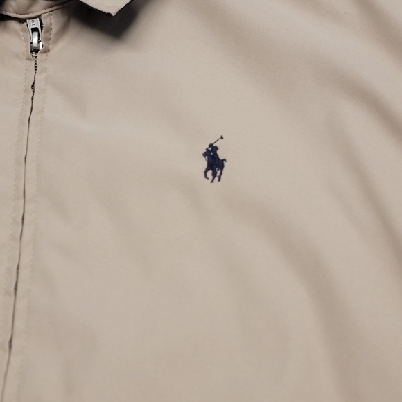 Polo Ralph Lauren Jacket Mens XL Beige Bi-Swing Bomber Collared Plaid Lined - Picture 2 of 15